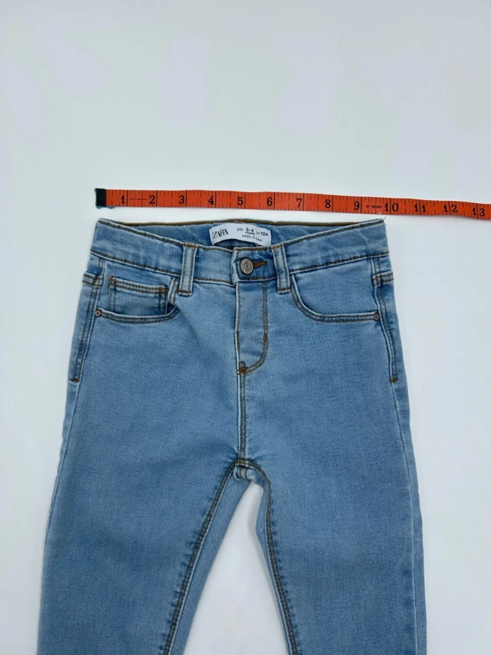 Zara Light Blue Stretch Kids Denim Jeans 3-4 years